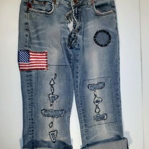 PARASUCO Patchwork Jeans shorts size 30